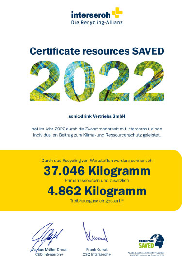 interseroh 2022 Zertifikat